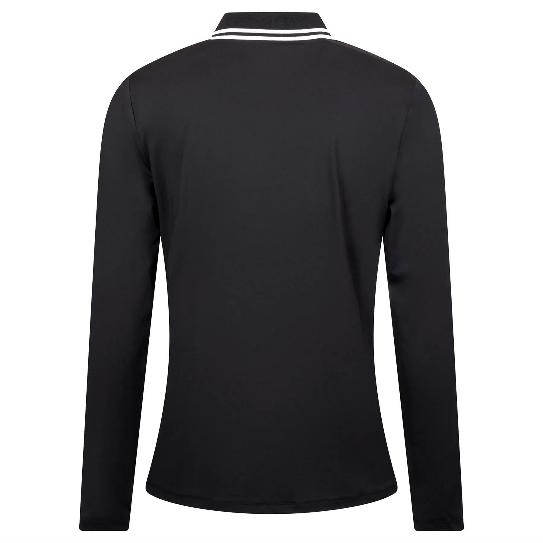 Womens LS Polo Black - AW24