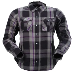 Z1R Ashwood Women's Flannel Shirt - Purple